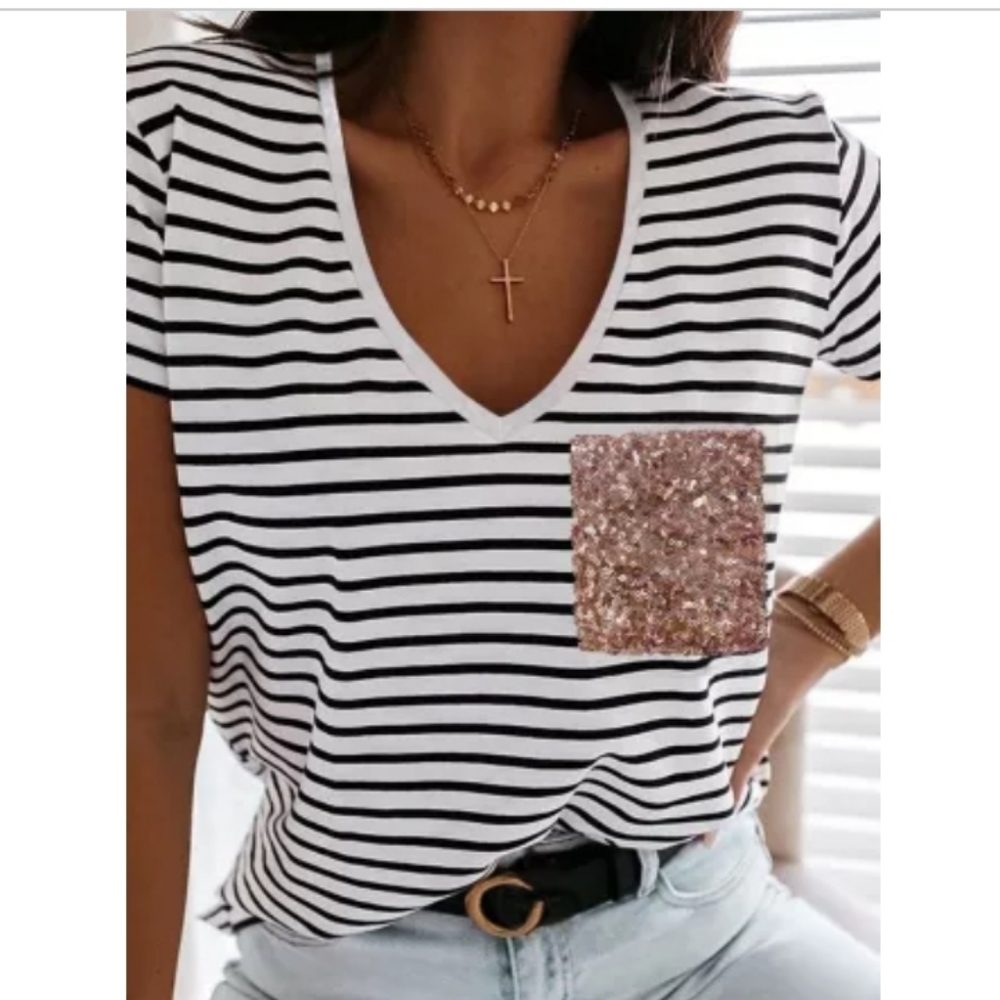 New Boutique striped top